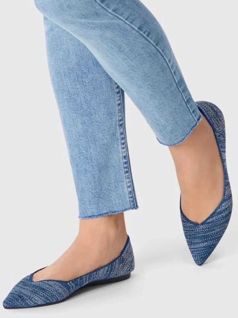 Rothy's The Point in Indigo Heather – Size 8.5